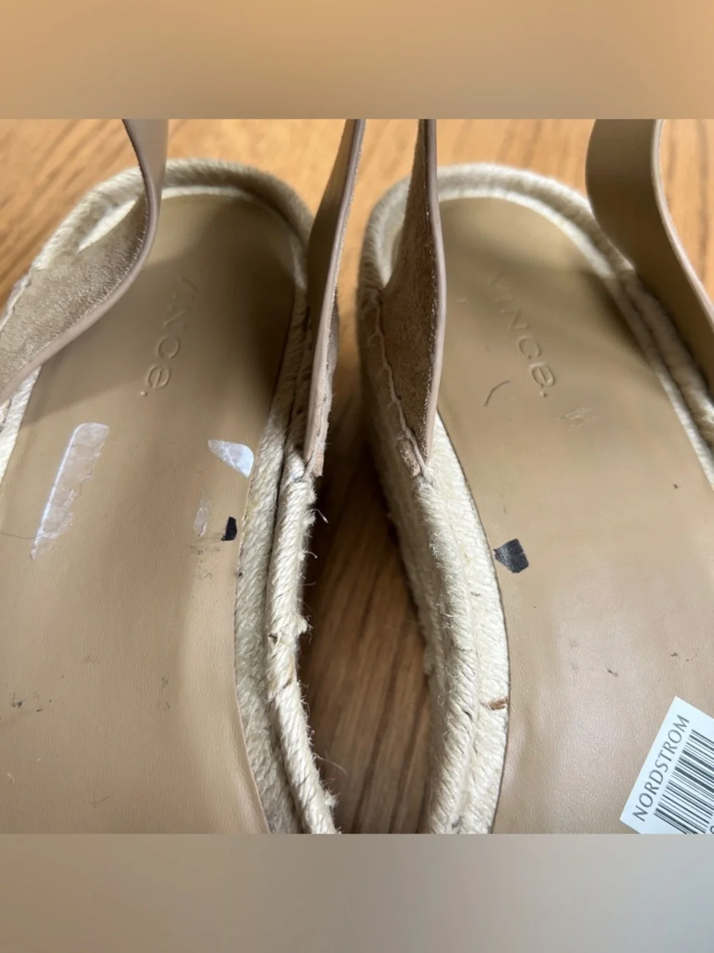 NEW Vince Sandals Women's Belisa Square Toe Espadrille Platform Sz 9.5